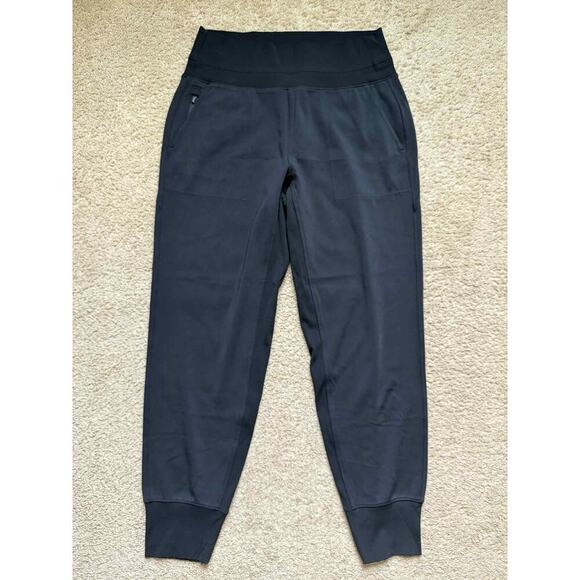 Athleta Venice Pull On High Waisted Jogger Pants Black Women's Size Medium - Picture 3 of 11